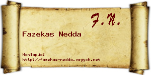 Fazekas Nedda névjegykártya